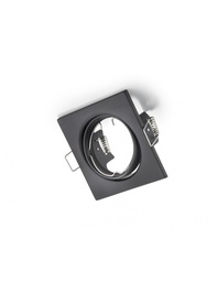 [S-TRIO650000132] Faretto da Incasso Quadrato Jura 1xGU10 Nero 8x8 cm Trio Lighting