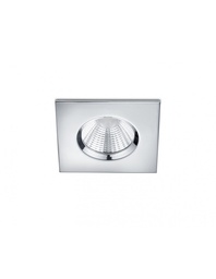 [S-TRIO650610106] Faretto da Incasso Quadrato Zagros Cromo Led 5W IP65 8x8 cm Trio Lighting