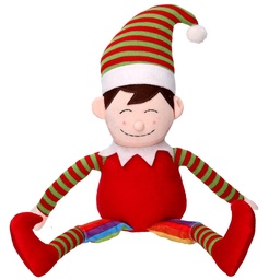 [S-V6162550000] Fermaporta elfo seduto in poliestere cm28x14h32