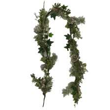 [S-V6323630000] Ghirlanda bianca in plastica 150 cm