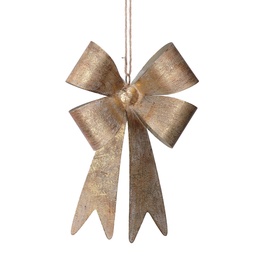 [S-V6179360000] Fiocco Metallo Oro 25x16x4 cm