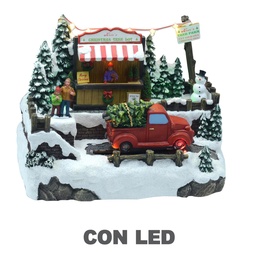 [S-V6083690000] Giostrina furgoncino con luci, musica e movimento cm26x15,5h20