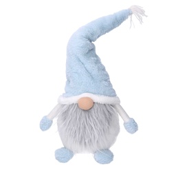 [S-V6317590000] Gnomo tessuto grigio 21x10h44 cm