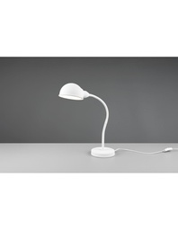 [S-TRIO504900131] Lampada da Scrivania Bianca con Braccio Flessibile