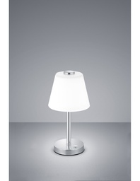 [S-TRIO525490106] Lampada da Tavolo LED Touch Emerald Cromo e Vetro Bianco Ø15 cm