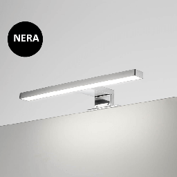 [S-FZ89560] Lampada LED Kyra per bagno 300 mm nera