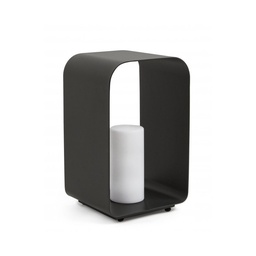 [S-B0827464] Lampada a LED Ridley YK13 h45 - Struttura in Alluminio, 4 Colori Primari, 5 Giochi Luce, Batteria Ricaricabile - Dimensioni 25x28xh45 cm