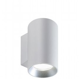 [S-SOV98462/02] Lampada da Parete in Alluminio Pressofuso con Diffusori in Vetro Trasparente - 20W - 2620 Lumen - Classe E - Luce Calda