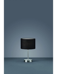 [S-TRIO501100102] Lampada da Tavolo Hotel Metallo Paralume Nero Ø20 cm Trio Lighting