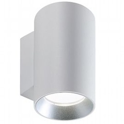 [S-SOV98464/02] Lampada da Parete in Alluminio Pressofuso, Diffusore in Vetro Trasparente, 40W, 4242 Lumen, Luce Calda Bianco