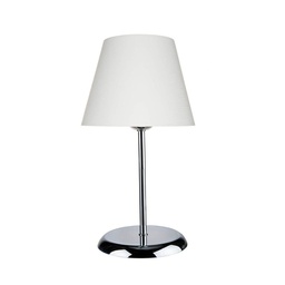 [S-FZ95858] Lampada da tavolo Elva ASZ1047 in metallo e paralume tessuto