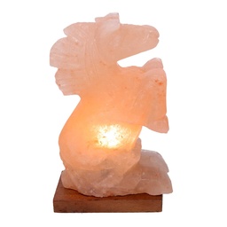 [S-V6911630000] Lampada Sale Base Legno Cavallo 15x8h30