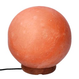 [S-V6901410000] Lampada sfera in sale con base legno, attacco cmø15h15