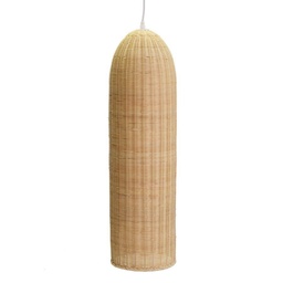 [S-V3717880000] Lampadario in rattan naturale - Diametro 20 cm, Altezza 77 cm