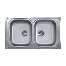 [S-FZ97874] Lavello 86x50 2 vasche SAXT322A