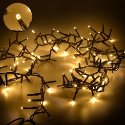 [S-V6086480000] Luci filo 300 LED bianco caldo, luce fissa, 600 cm, uso esterno