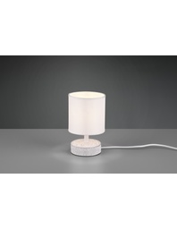 [S-TRIOR50980101] Lumetto Bianco Moderno Ceramica Paralume Tessuto Marie Trio Lighting