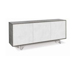 [S-O7073CEOSK] Madia tre ante Cemento Bianco Ossido 177x41x h74 cm