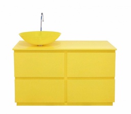 [S-B0640715] Mobile Bagno Giallo Margherita