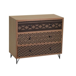 [S-V8036250000] Mobile Budapest Como con 3 Cassetti 80x36xh70 cm