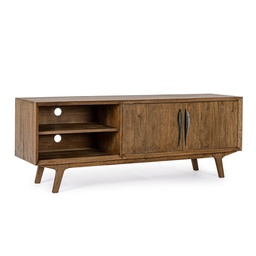 [S-B0746834] Mobile porta tv 2 ante in legno stile vintage - Dimensioni: 152x40x55 cm