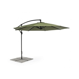 [S-B0795696] Ombrellone da giardino con braccio a 360°, dimensioni 300x260 cm, colore Antracite/Olive