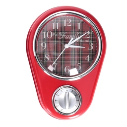 [S-V1869850000] Orologio in plastica con timer rosso 23x16x5 cm