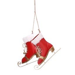 [S-V6179940000] Pattini in metallo rosso 10x10x1 cm