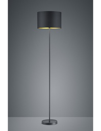 [S-TRIO408200179] Piantana Metallo Nero-Oro H160 cm Ø35 cm