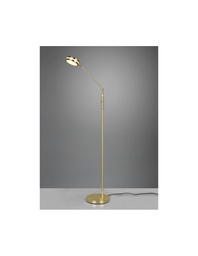 [S-TRIO426510108] Piantana Ottone Satinato Disco Touch Led Orientabile