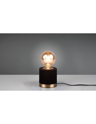 [S-TRIOR50691002] Piccolo Lumetto Tavolo Judy Velluto Nero Ø11 cm Trio Lighting