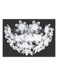 [S-TRIOR61903001] Plafoniera con Fiori Bianchi Ø55 cm - Trio Lighting