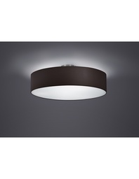 [S-TRIO603900302] Plafoniera Hotel 3xE27 Paralume Nero Ø50 cm Trio Lighting