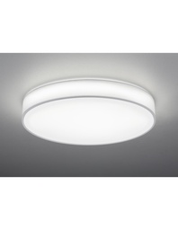 [S-TRIO621915501] Plafoniera LED Paralume Tessuto Bianco Ø75 cm