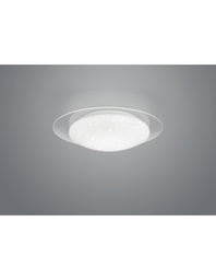 [S-TRIOR62063500] Plafoniera Moderna Led Dimmerabile Effetto Stelle Glitterate Bianco Ø35 cm