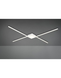 [S-TRIO674410331] Plafoniera Oxford Bacchette X Led 4000k Bianco Opaco