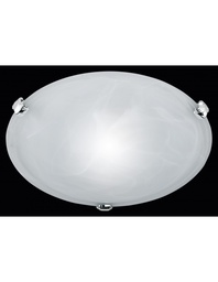 [S-TRIO6105011-01] Plafoniera Rotonda Vetro Bianco Adrian Ø30 cm Trio Lighting