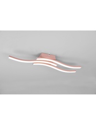[S-TRIOR62473499] Plafoniera Moderna Oro Rosa 3 Bacchette Led 4000k