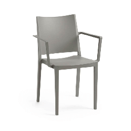 [S-FZ99904] Poltrona Mosk polipropilene grigia