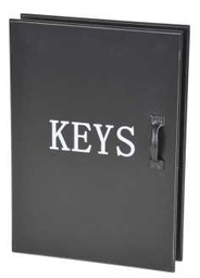 [S-V9131320000] Portachiavi nero da parete cm. 24 x 5 h 34