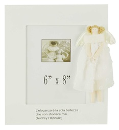 [S-V9158720000] Portafoto Elegante con Principesse dei Sogni - Bianco, 24 x 2,5 x 29 cm