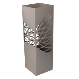 [S-V3505410000] Portaombrelli metallo albero tortora quadro 15,5x15,5 cm