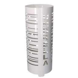 [S-V3505290000] Portaombrelli metallo scritta Umbrella bianco tondo 19x49 cm