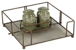 [S-V9171420000] Portatovaglioli + sale&amp;pepe cm.22 x 21 h 10