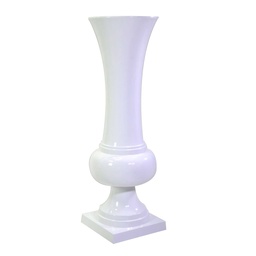 [S-V6368480000] Portavaso in resina bianco lucido 45x45x141 cm