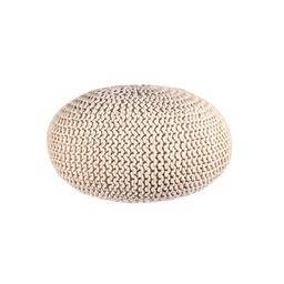 [S-B0720184] Pouf intrecciato sabbia bizzotto cm 80
