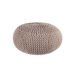 [S-B0720183] Pouf intrecciato tortora bizzotto cm 80
