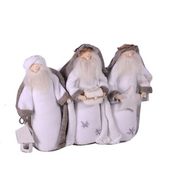 [S-V6109910000] Pupazzo in tessuto bianco crema, dimensioni 23x24 cm