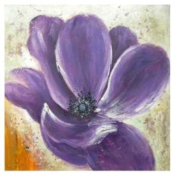[S-V9174760000] Quadro Fiore Viola YC-1839 100x100x3 cm