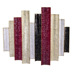 [S-V4616680000] Quadro Metallo Rosso 89,5x79,4x5,1 cm